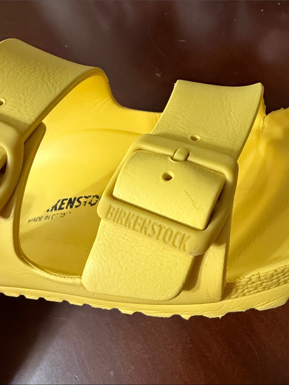 Birkenstock Size 40/ 9 US Yellow Double-Buckle EVA Sandals - Picture 10 of 10